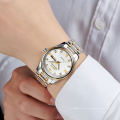 Paar Uhr Luxusmarke OPK Lover Quarzuhr Mode Stahlband Wasserdichte Uhr Für Männer Und Frauen